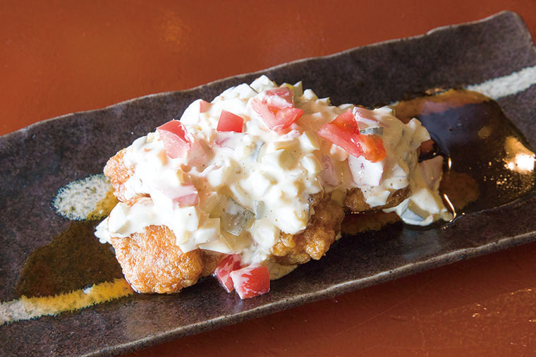 チキン南蛮 トマトの入ったタルタルソース