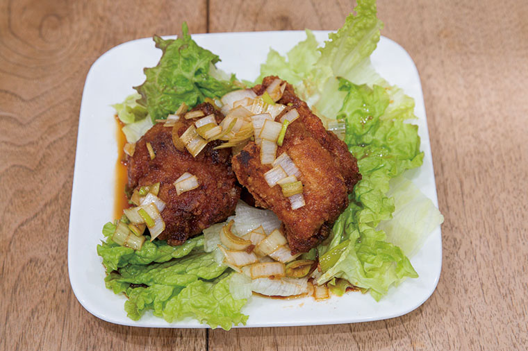 とりのからあげ ネギソース1